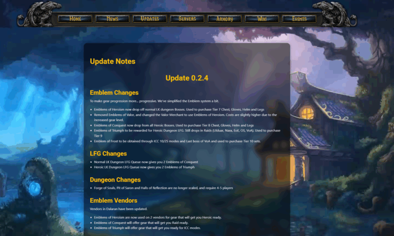Update-page